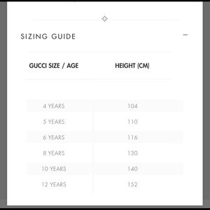 gucci sweatshirt sizing